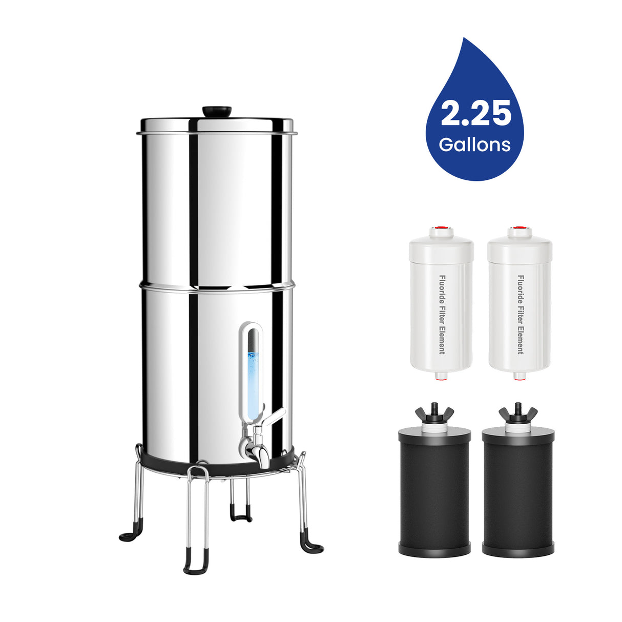 Joypur Visdow Series 2.25 Gallons Gravity Water Filter System