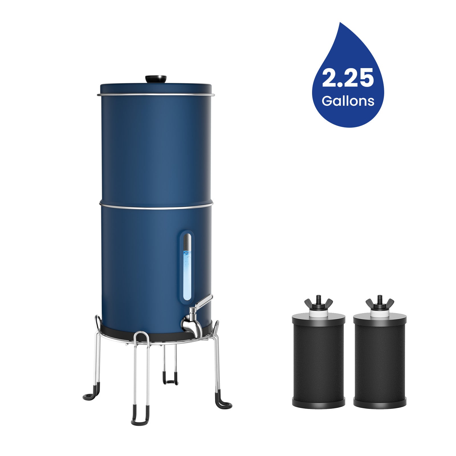 Joypur Visdow 2.25 Gallons Gravity Water Filter - Stainless Steel