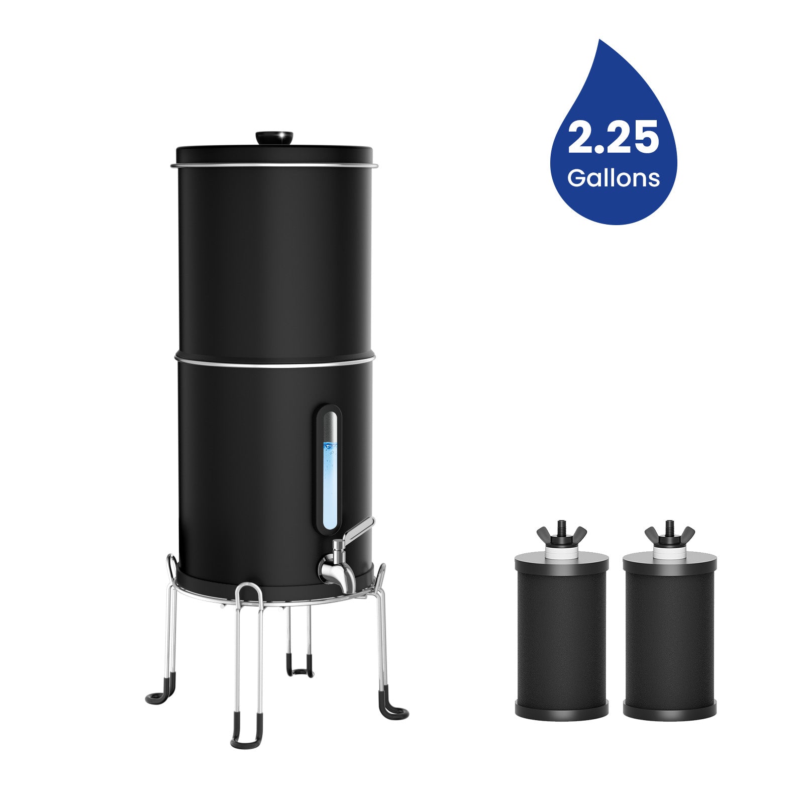 Joypur Visdow 2.25 Gallons Gravity Water Filter - Stainless Steel
