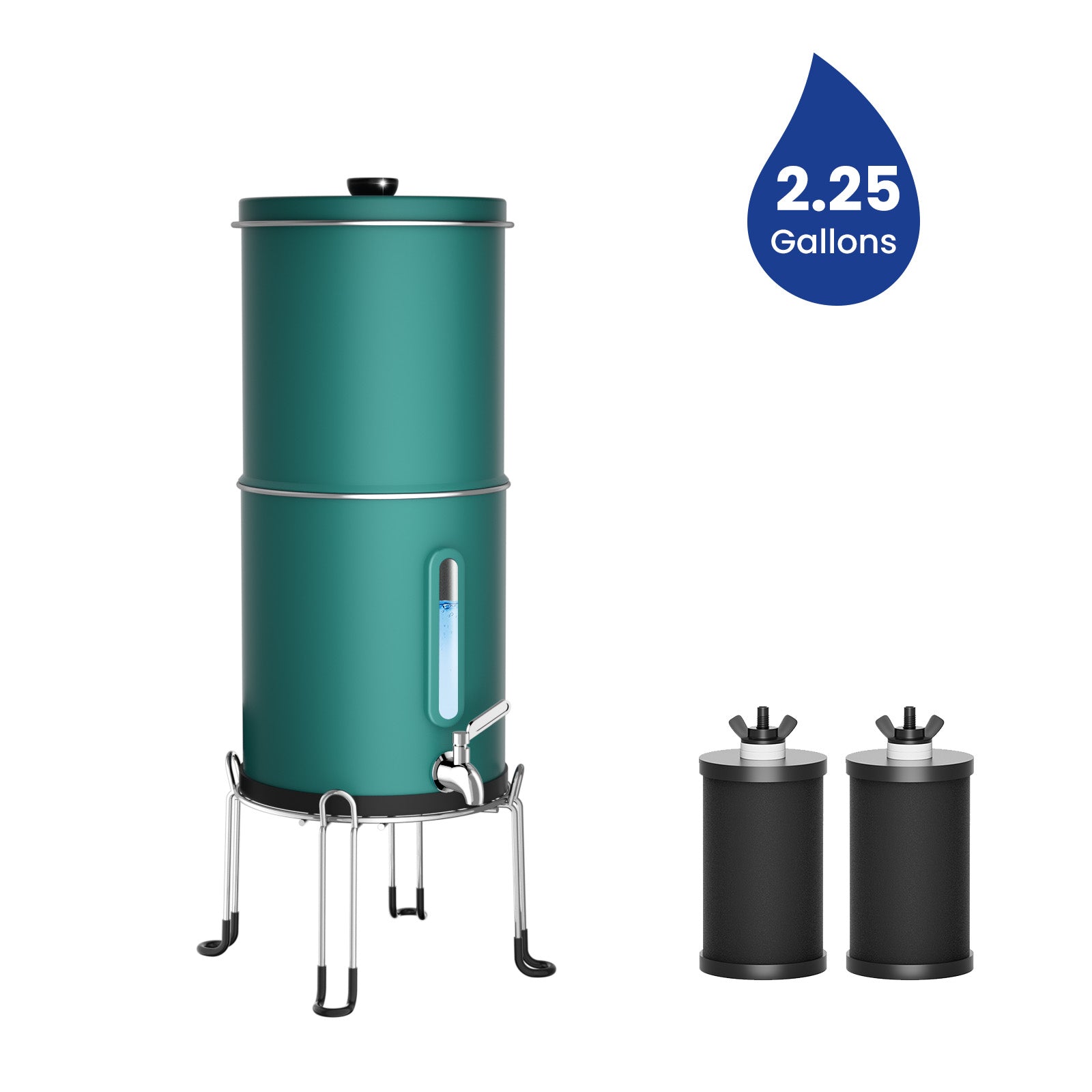 Joypur Visdow 2.25 Gallons Gravity Water Filter - Stainless Steel